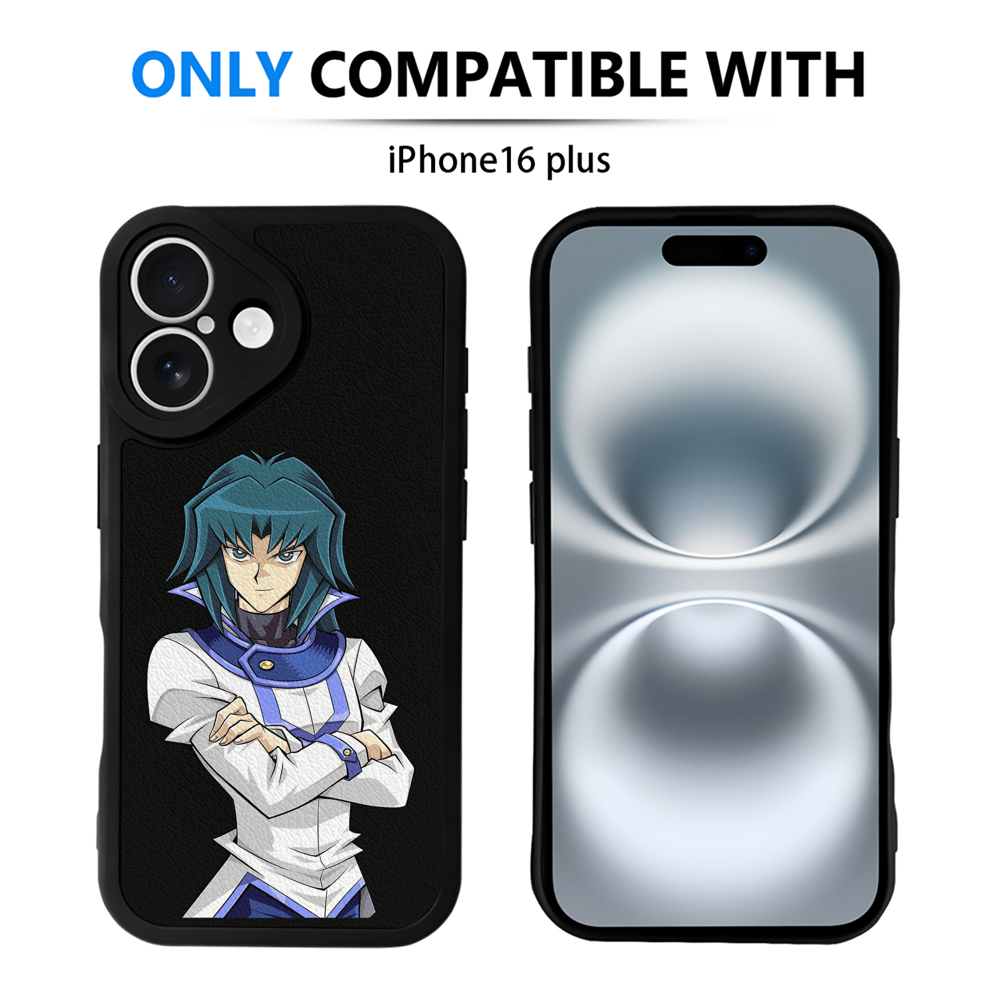 遊☆戯☆王 Yu-Gi-Oh! 【iPhone 16シリーズ対応】シリコンスマホケース（レザー調） 材質：シリコン